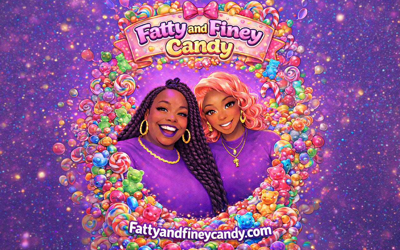 Fatty and Finey candy shop illustration